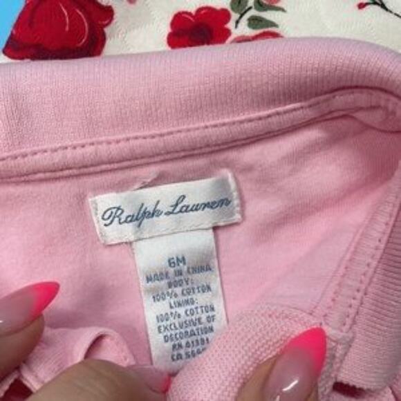 Ralph Lauren/HB Girls Layette Gown/T-Shirt/Dad Onesies Bundle Of 3 Size 3-6 mo - Picture 4 of 7